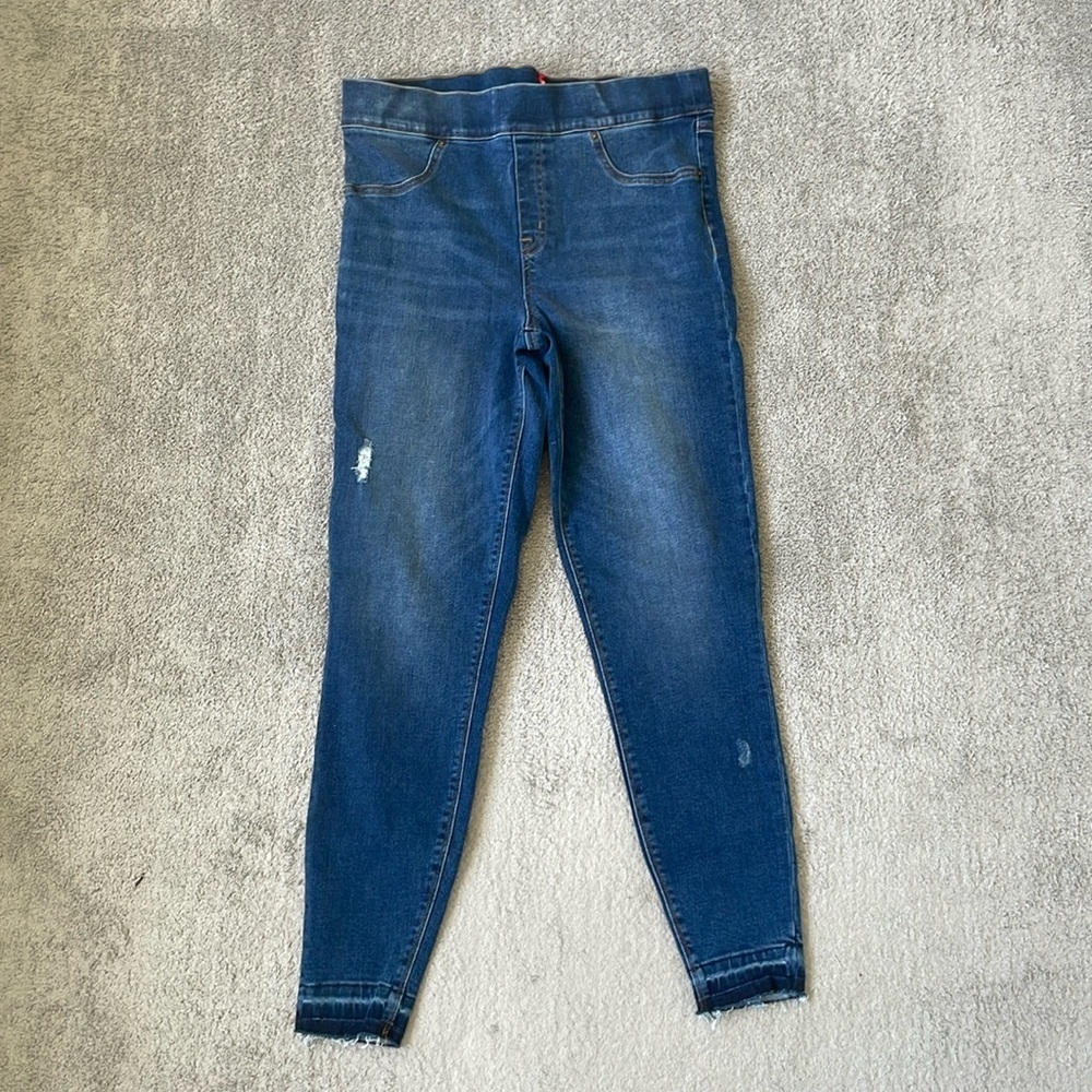 EC SPANX Pull On Dark Wash Jeans - Size Large